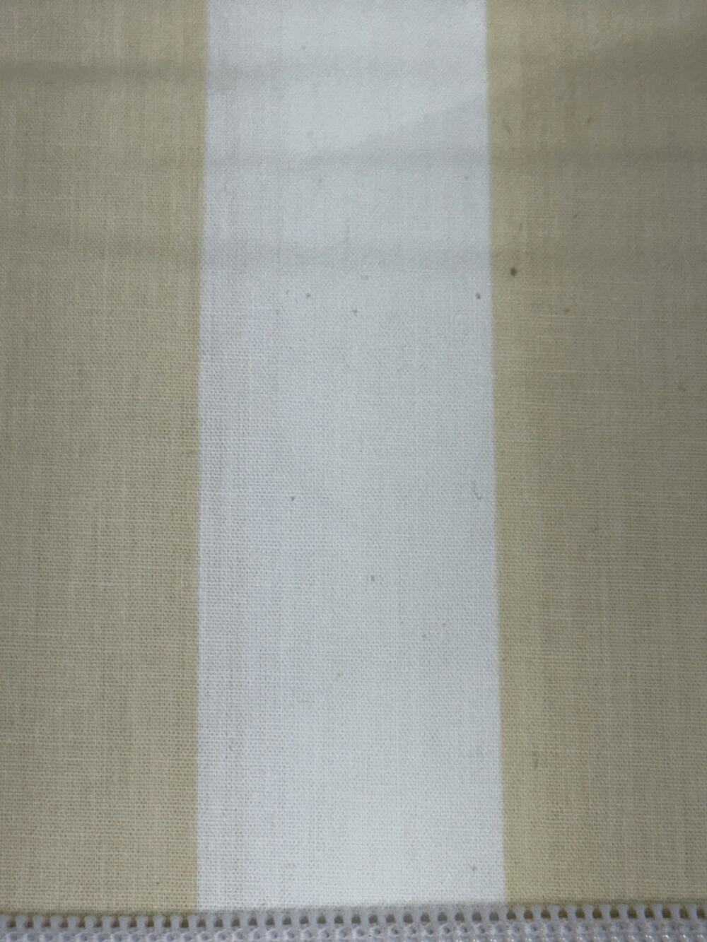 Brooklyn Loom Yellow & White Striped Cotton Shower Curtain 72x72